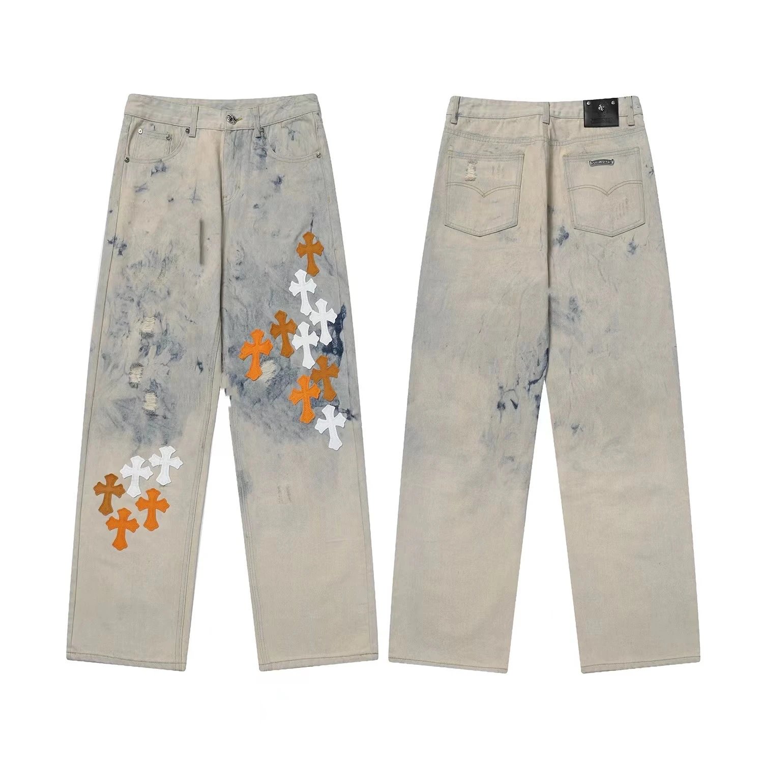 Chrome Hearts Weekend Graphic jeans Light Denim Jeans for Weekend Wear