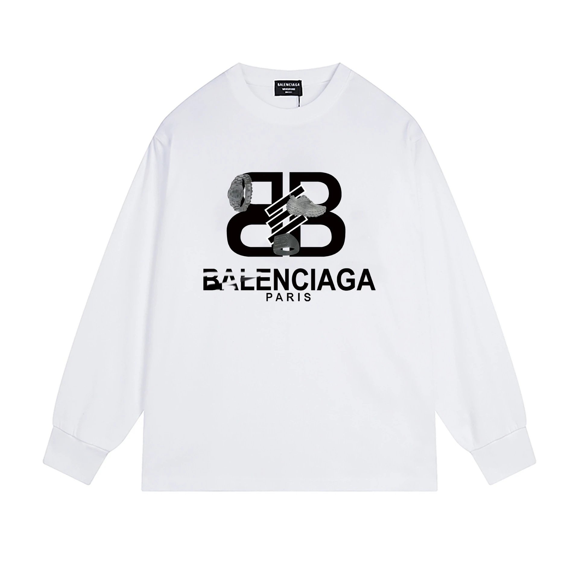 Balenciaga BB Series Simple White T-shirt