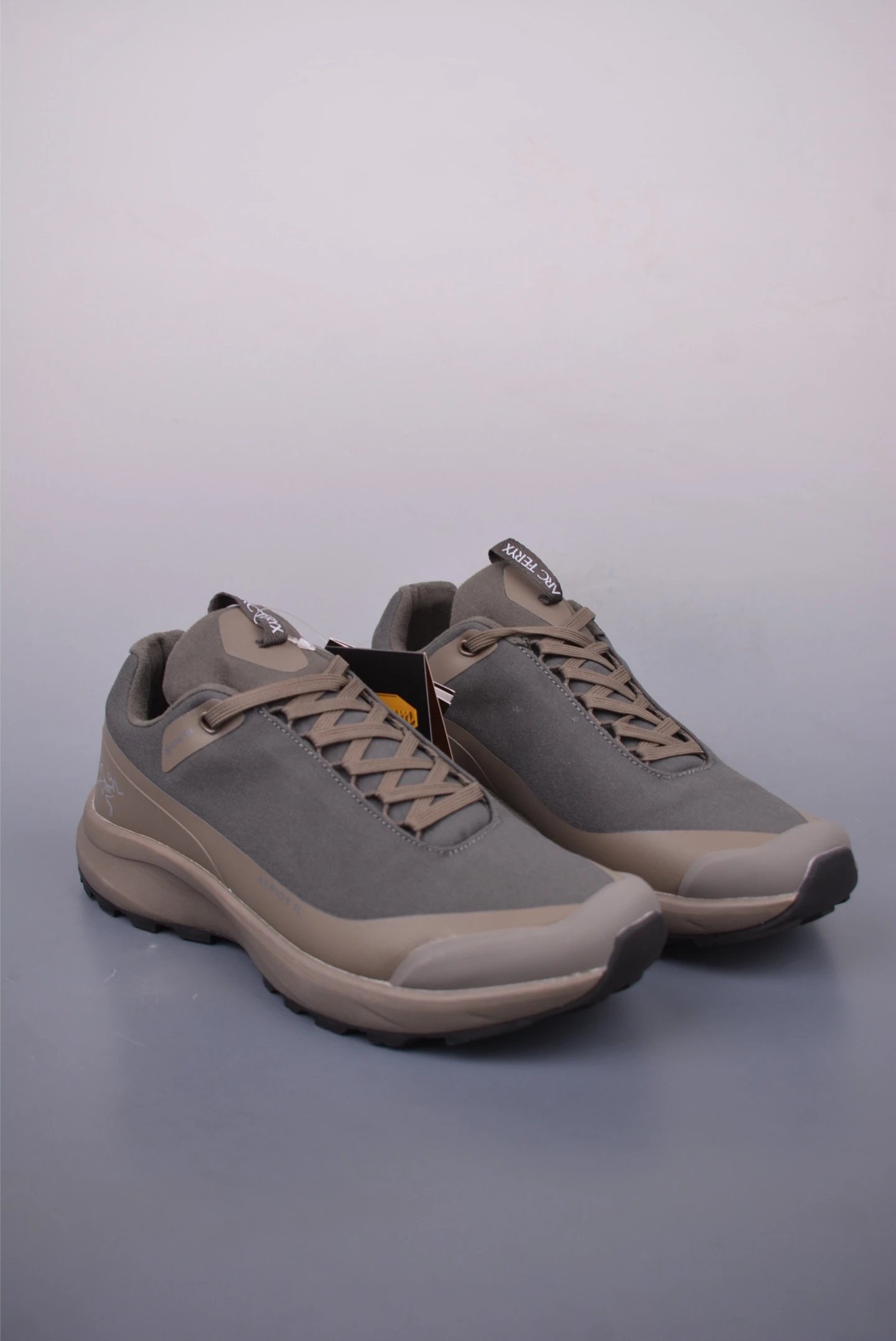 Arc'teryx Brown and Gray Trail Sneakers with Technical Upper