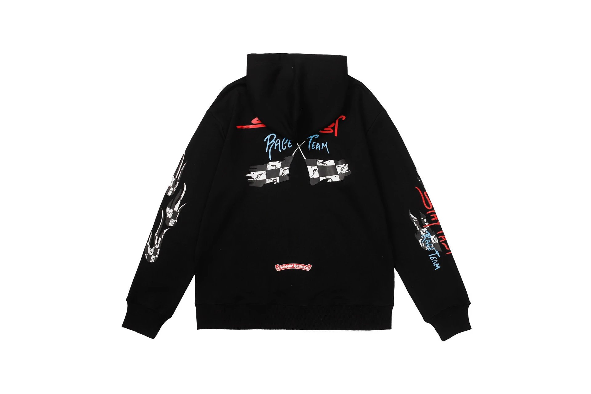 Chrome Hearts Monogram Cross graphic hoodie Black Blue Cross for Casual Outfits