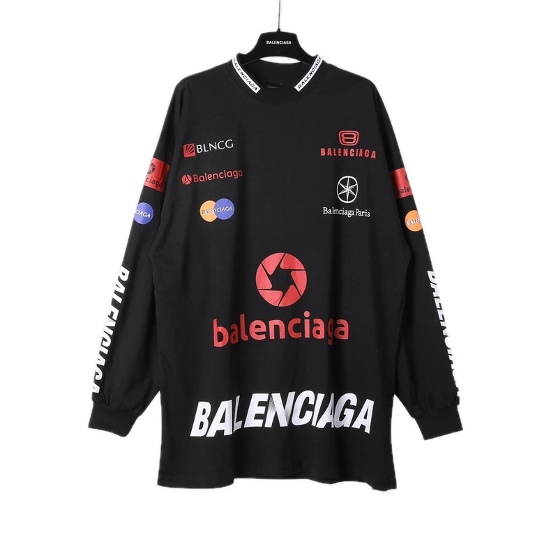 Balenciaga printed black sweatshirt