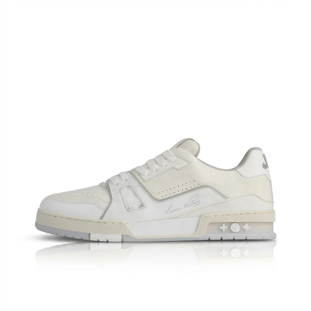 Louis Vuitton white trendy sports shoes
