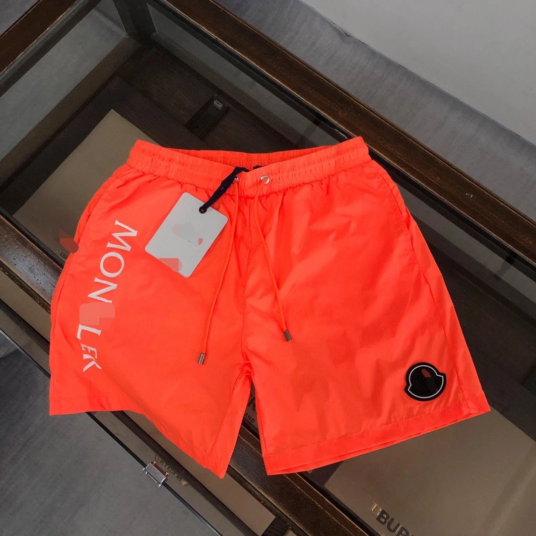 Moncler Casual Style Bright Orange Beach Shorts
