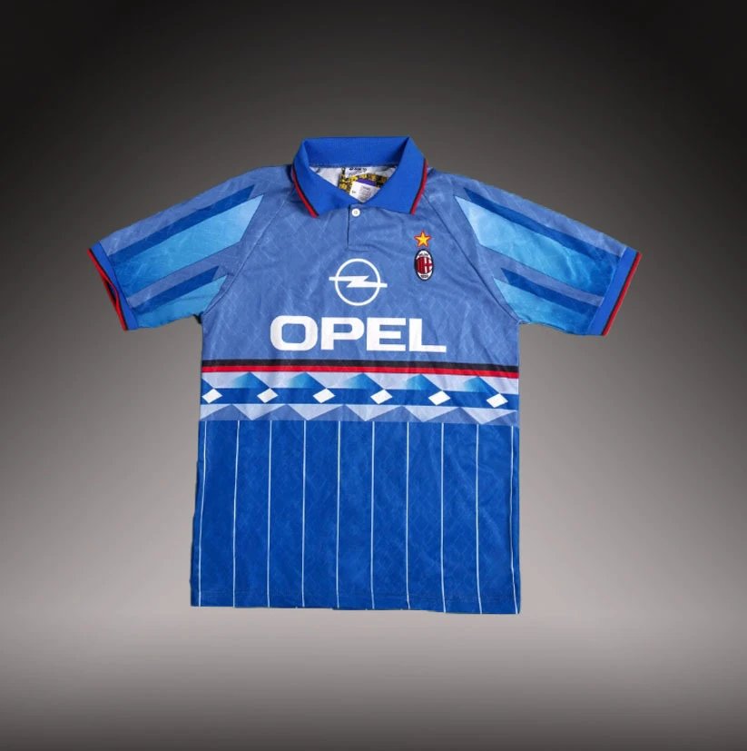 Inter Milan Resort Brehme #3 soccer jersey Blue Black Striped with Premium Look