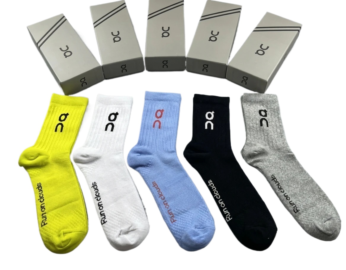 Colorful socks of the Run On Clouds trendy brand