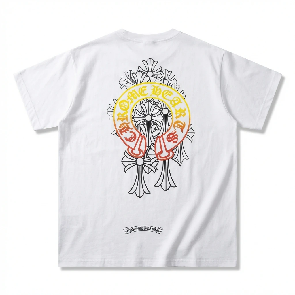 Chrome Hearts Retro Style White T-shirt