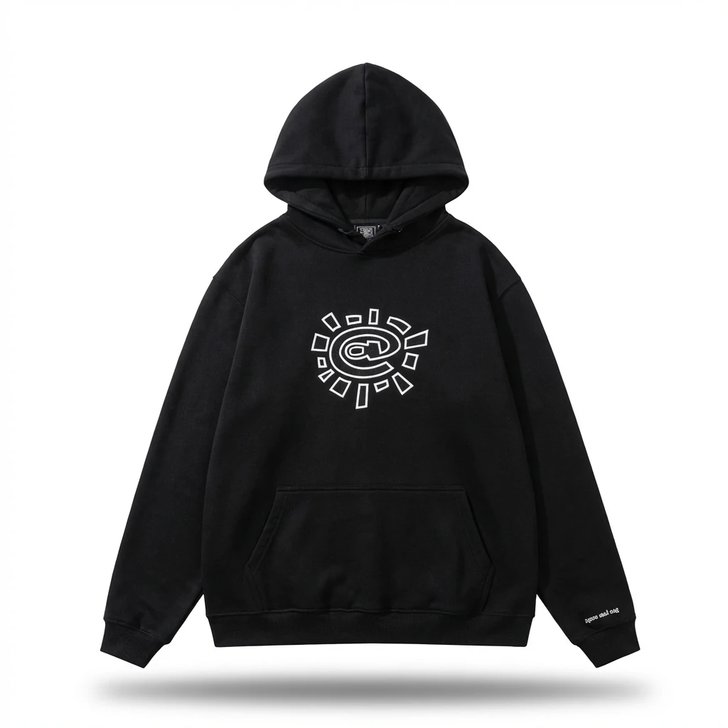 ADWYSD Sunflower Trendy Cool Black Hoodie