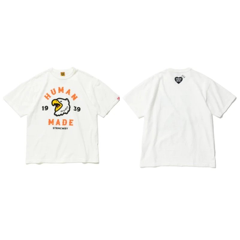 Human Made Urban Heart logo T-shirt Black Green Human with Casual Appeal
