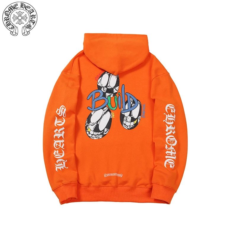 Chrome Hearts Logo Detail Cross graphic hoodie Black Blue Cross with Relaxed Feel