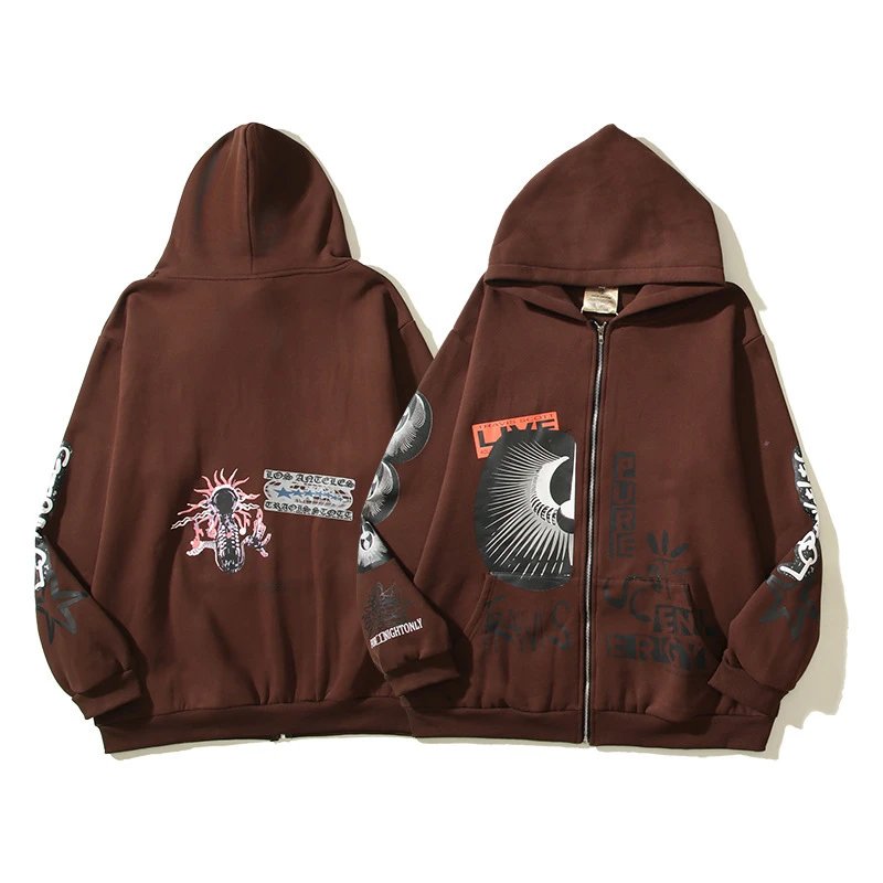Mastermind Style W07 Zip Hoodie Casual Layering Skull