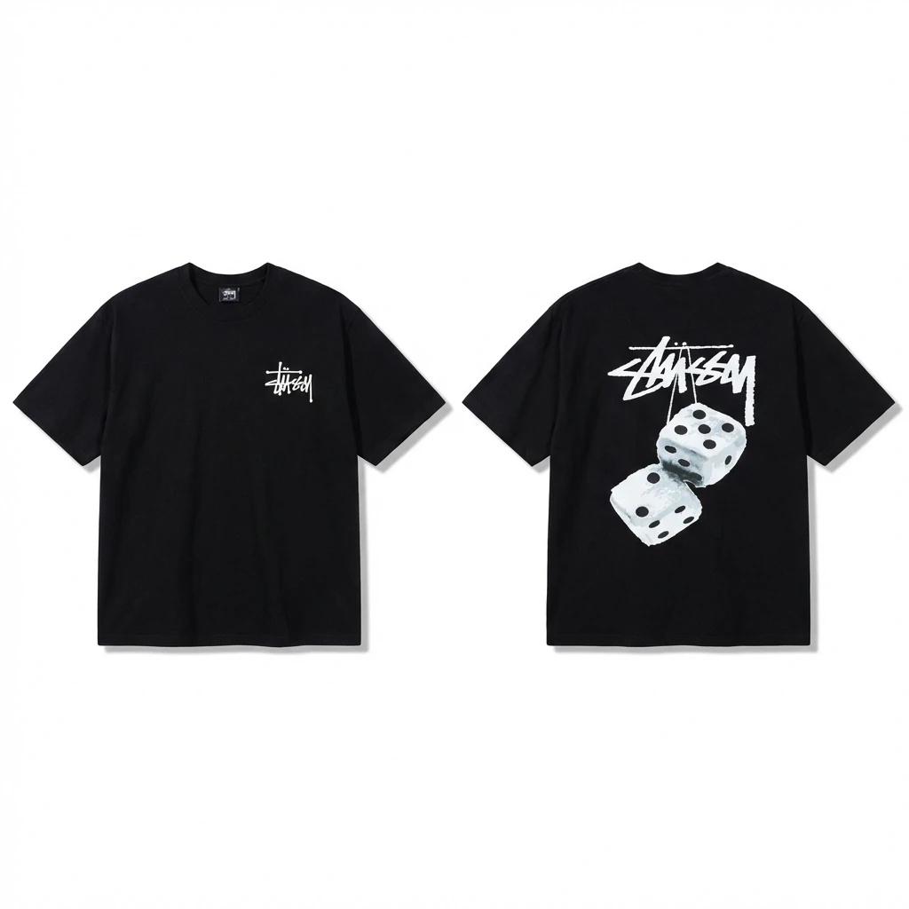 Stussy Dice Style Black T-shirt