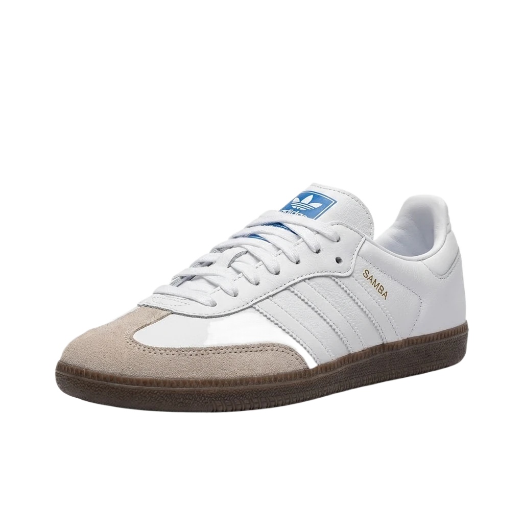 Adidas SAMBA Retro White and Brown Board Shoes