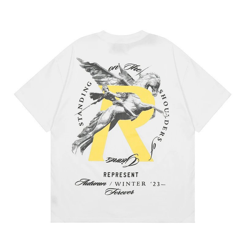 Represent White Style 857 Owners Club T-Shirt Statement Graphic Logo