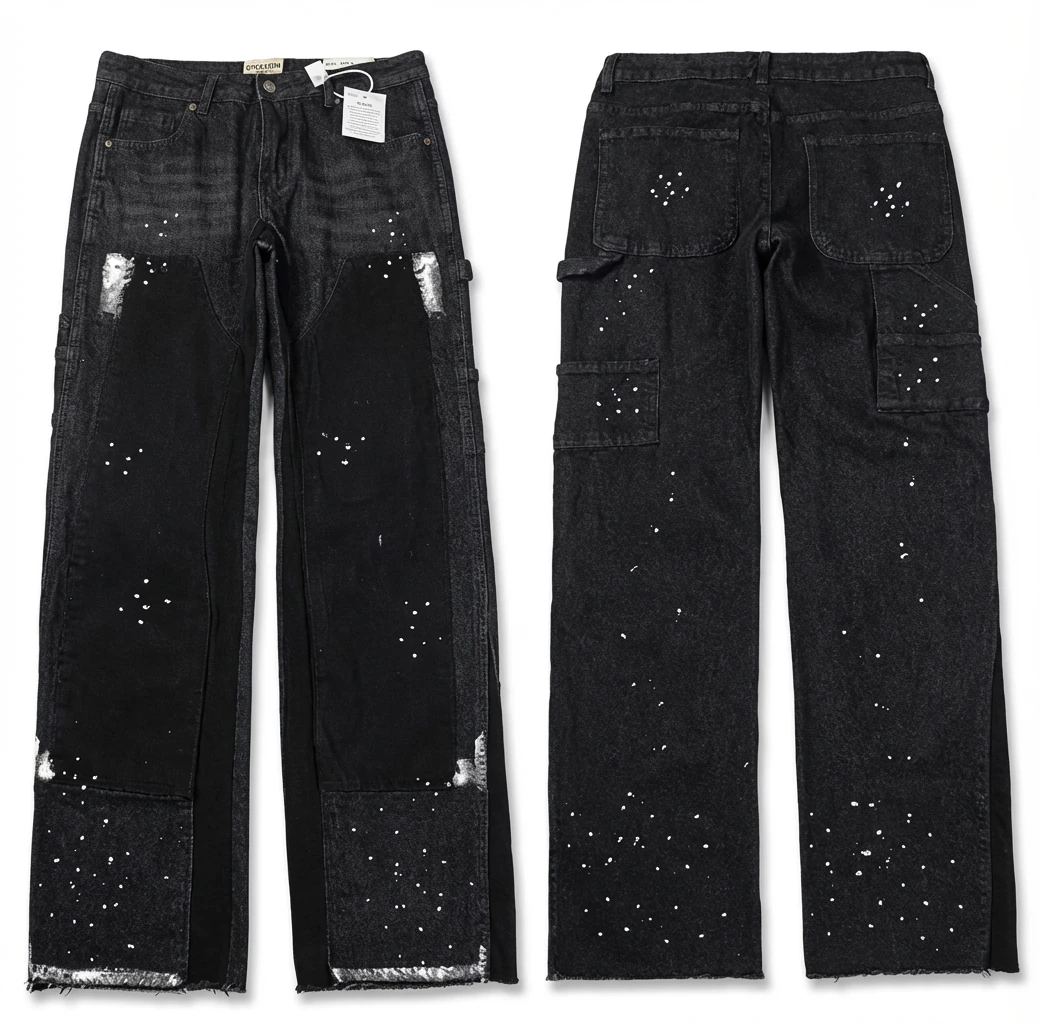 Gallery Dept. workwear style black jeans