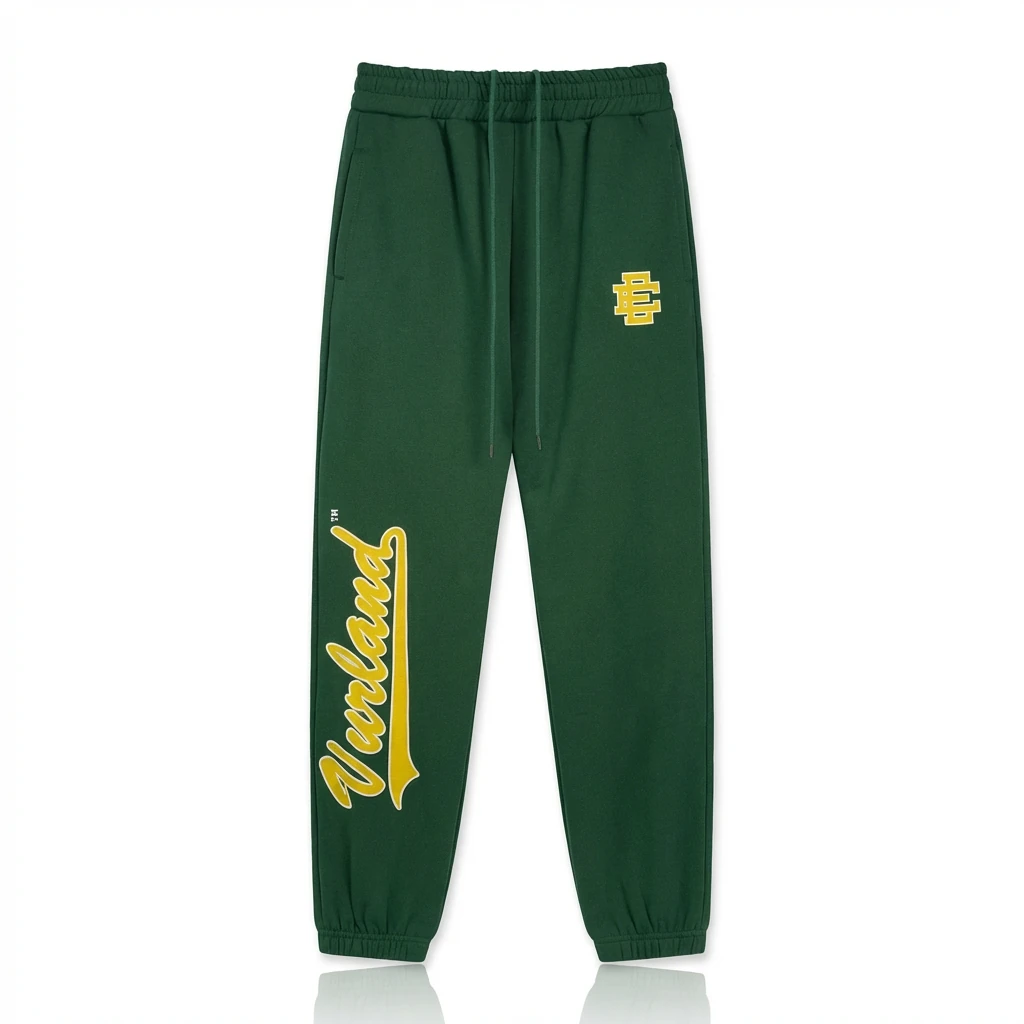 Eric Emanuel sporty dark green sweatpants