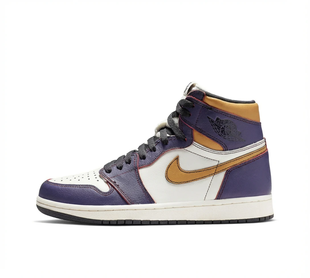 Jordan AJ1 Trendy and Cool Color - Blocking Shoes