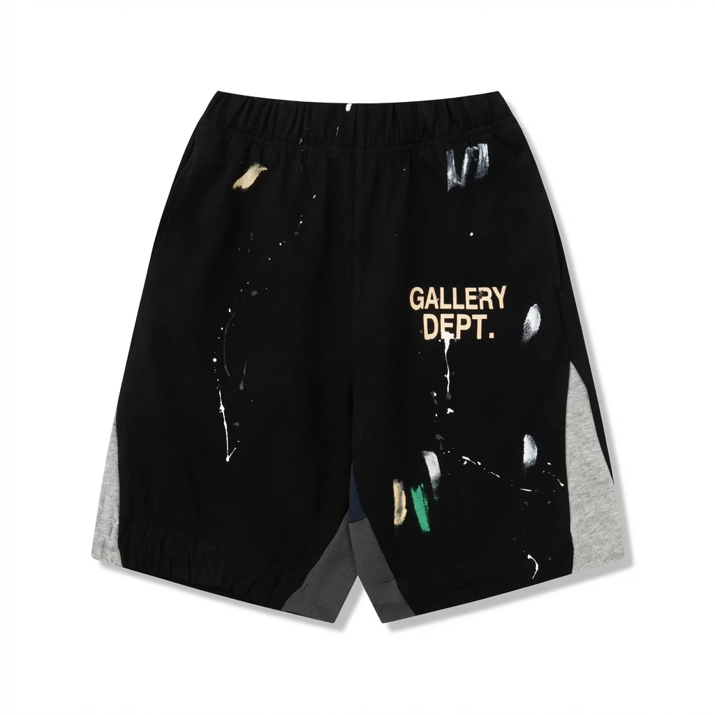Gallery Dept Graffiti Style Black Shorts
