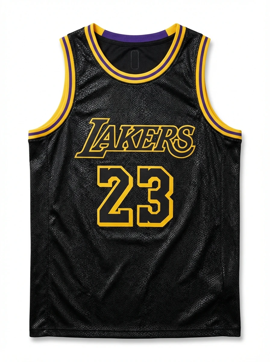 LBJ Lakers retro-style jersey