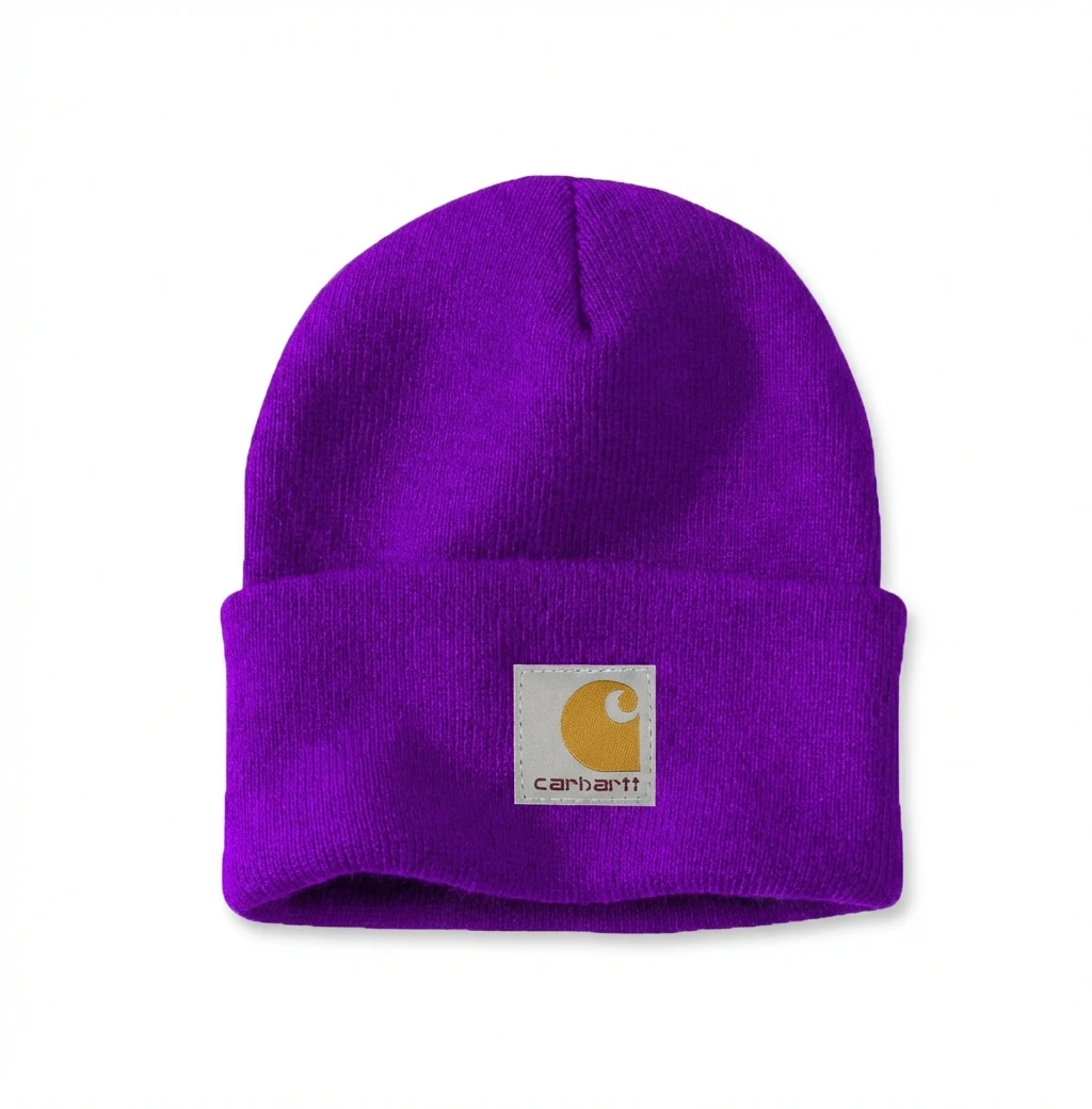 Carhartt basic purple beanie