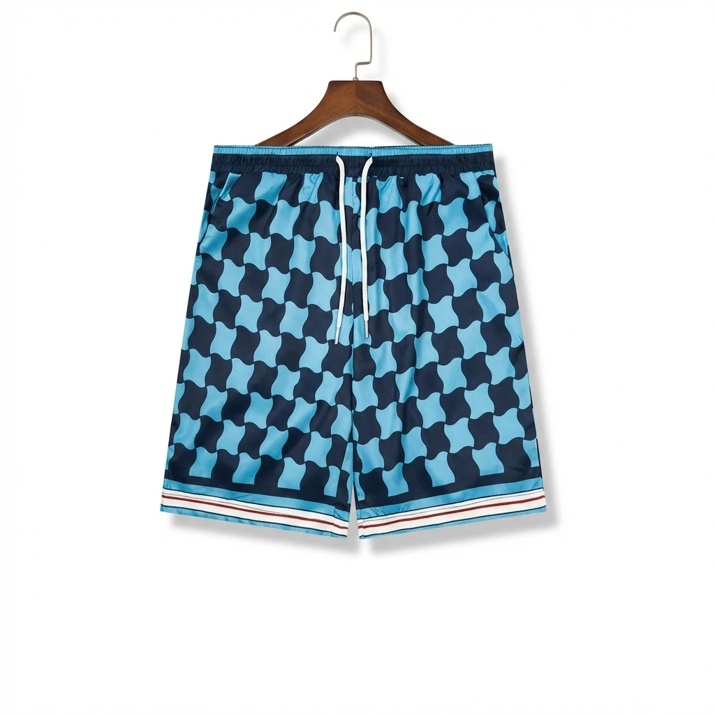 Casablanca checkerboard-style shorts