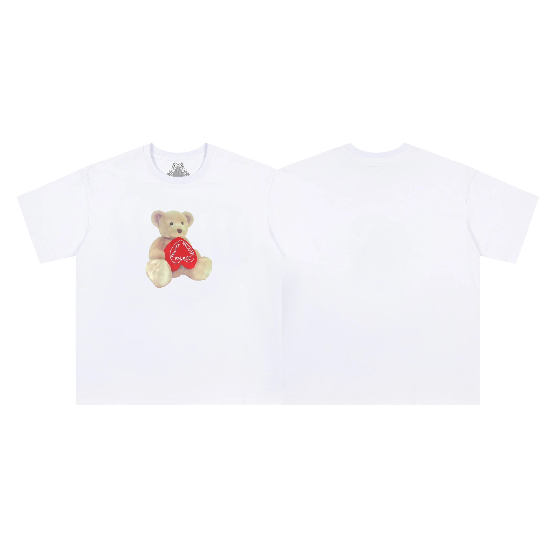 Palace Teddy Bear Print Street Style White T-Shirt
