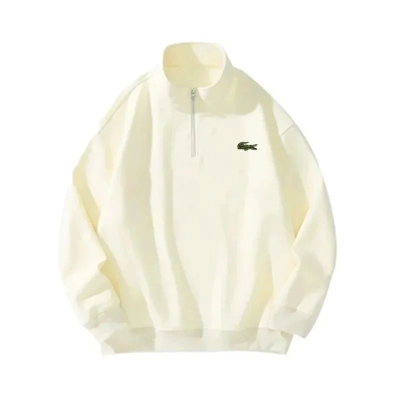 Lacoste Travel Quarter-zip sweatshirt Black Quarter Zip with Modern Look