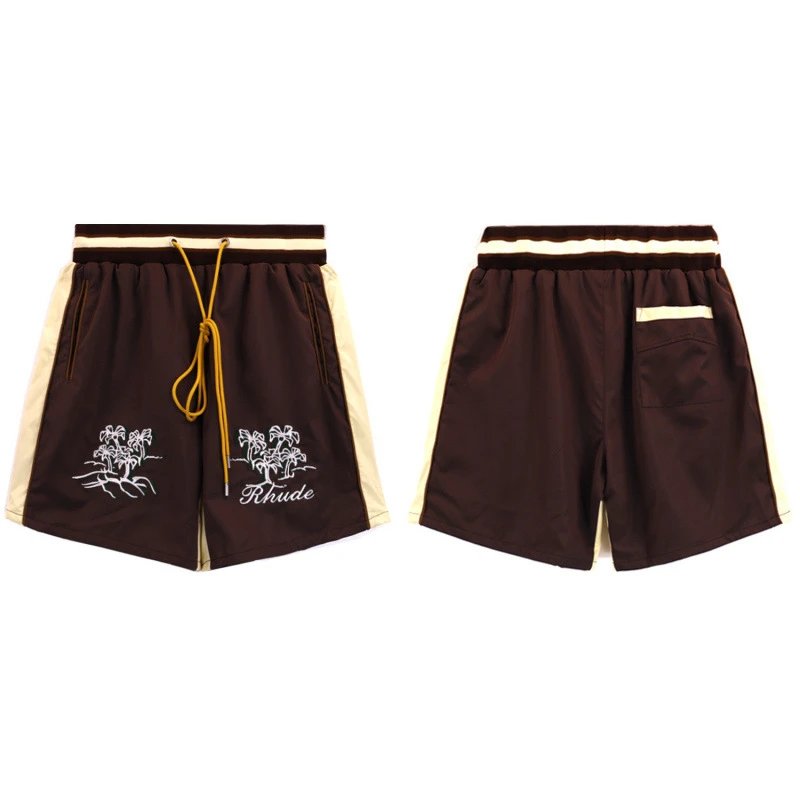 RHUDE casual style brown shorts