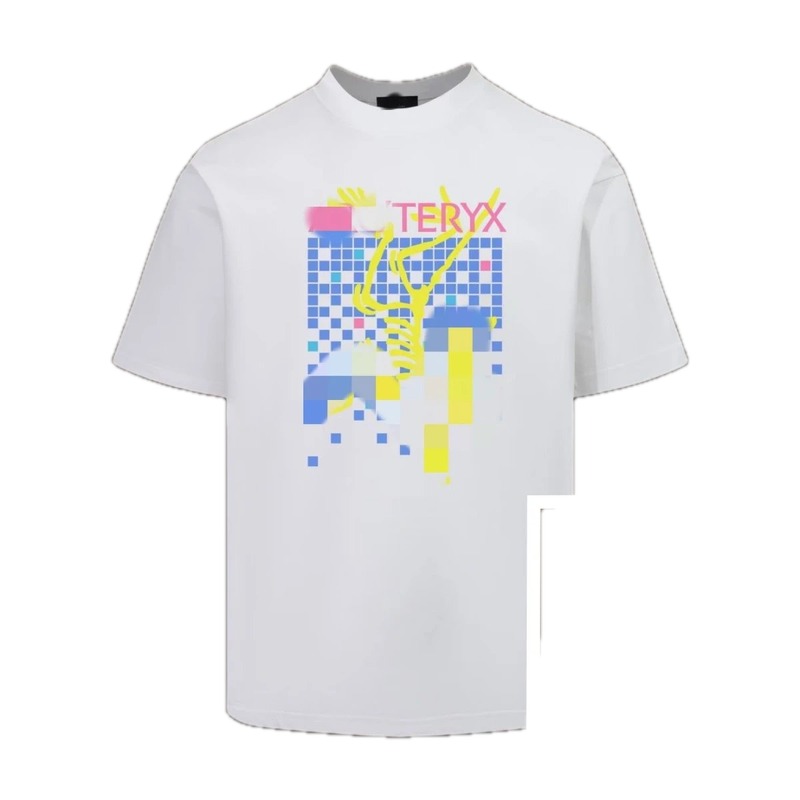 Arc'teryx Pixel Print Trendy Cool Style White T-Shirt