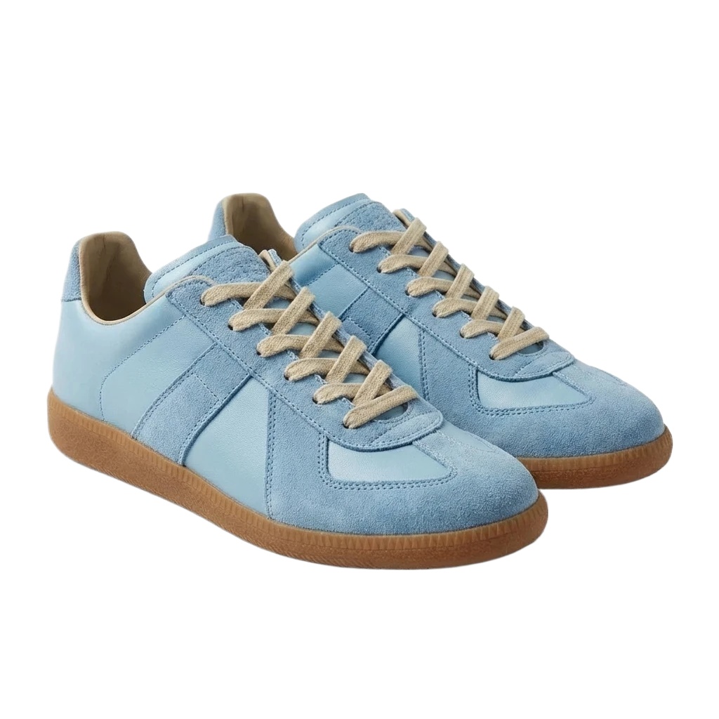 Maison Margiela German training style light blue shoes