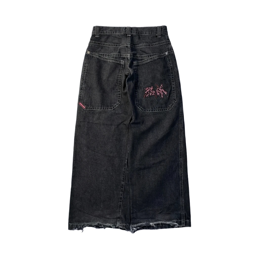 Y2K style black jeans