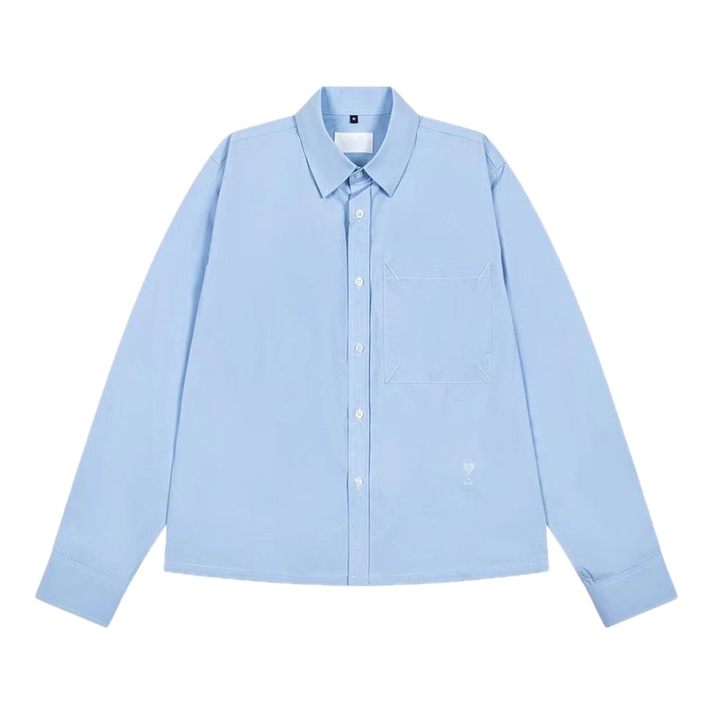 AMI minimalist style light blue shirt