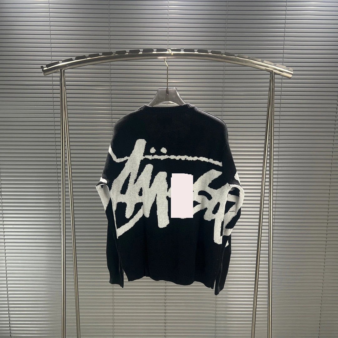 Stussy Black Swirl Graphic SweatShirt Weekend Wear