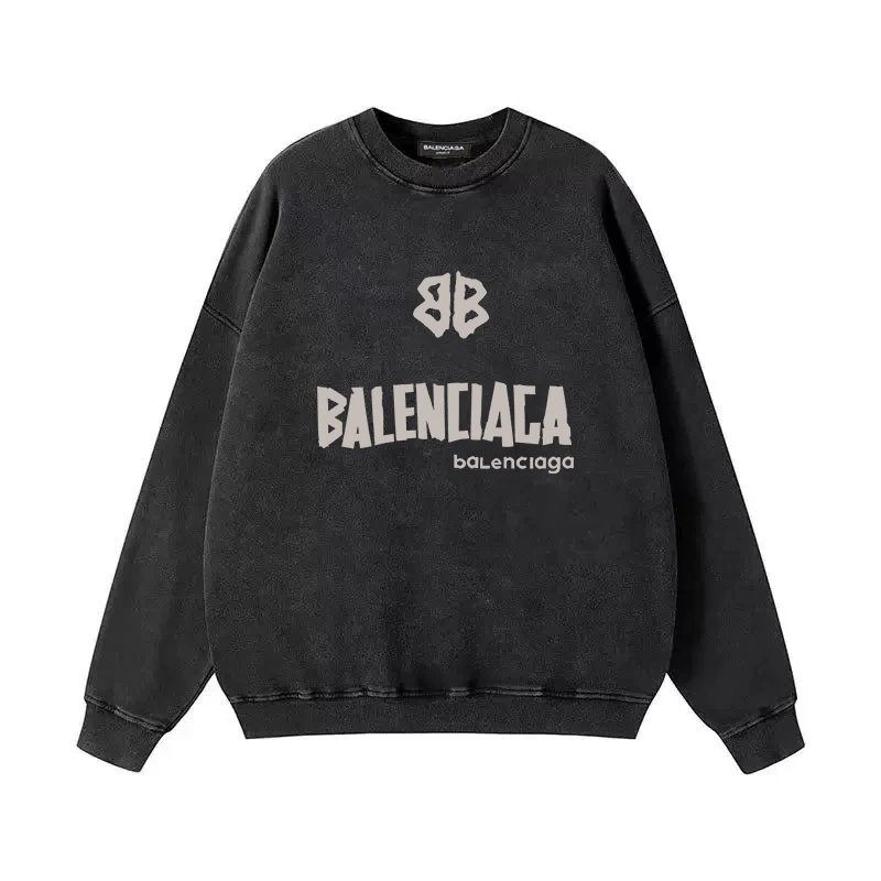 Balenciaga retro-style black sweatshirt