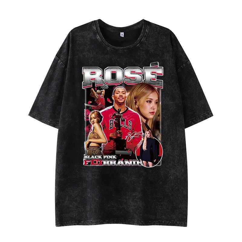 Tupac Gift Ready Portrait graphic T-shirt Black Tupac Collage with Standout Detail