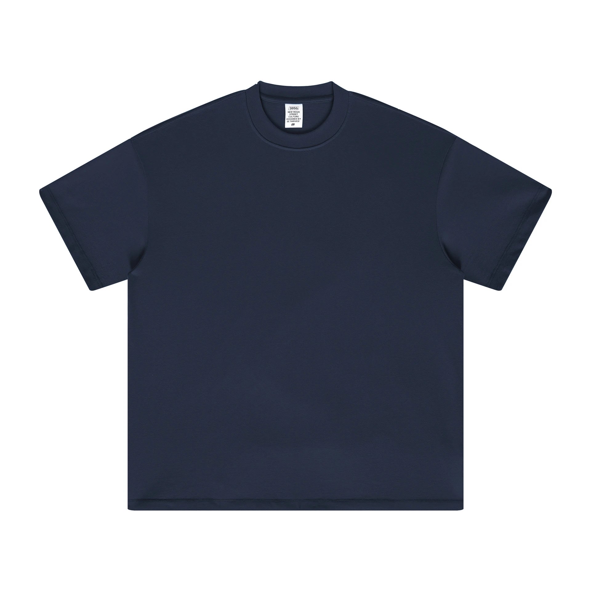 Monogram Plain white T-shirt Minimal White Short for Layered Styling