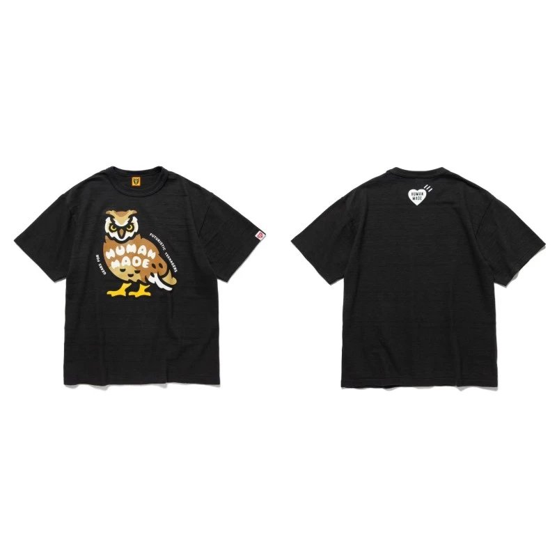 Human Made Weekend Heart logo T-shirt Black Green Human for Seasonal Looks