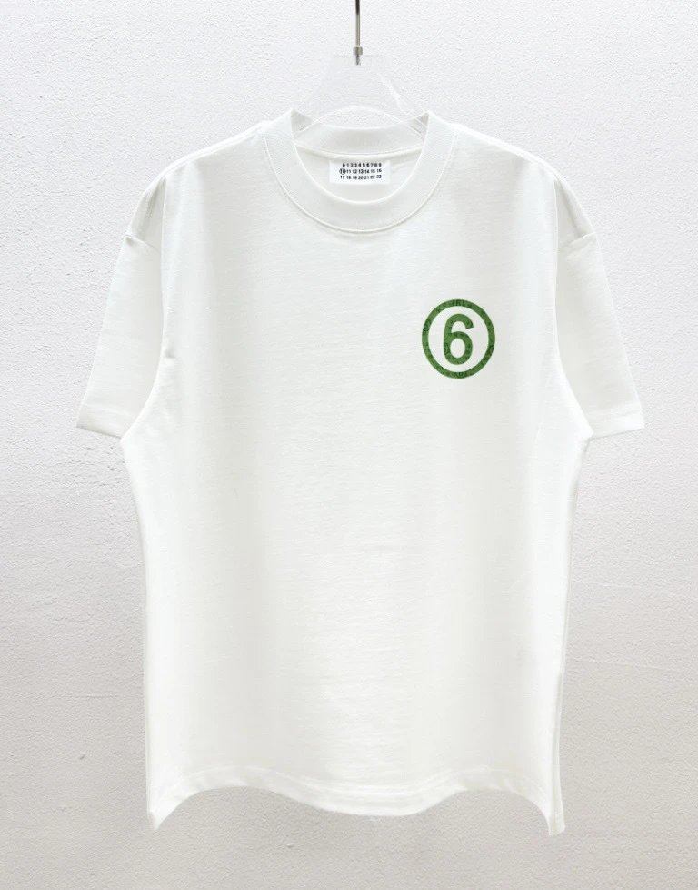 Maison Margiela MM6 Minimalist Style White T-Shirt