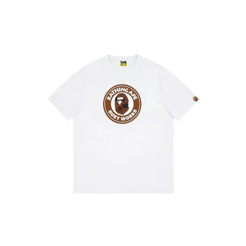 Bape Ape Head white short-sleeved shirt