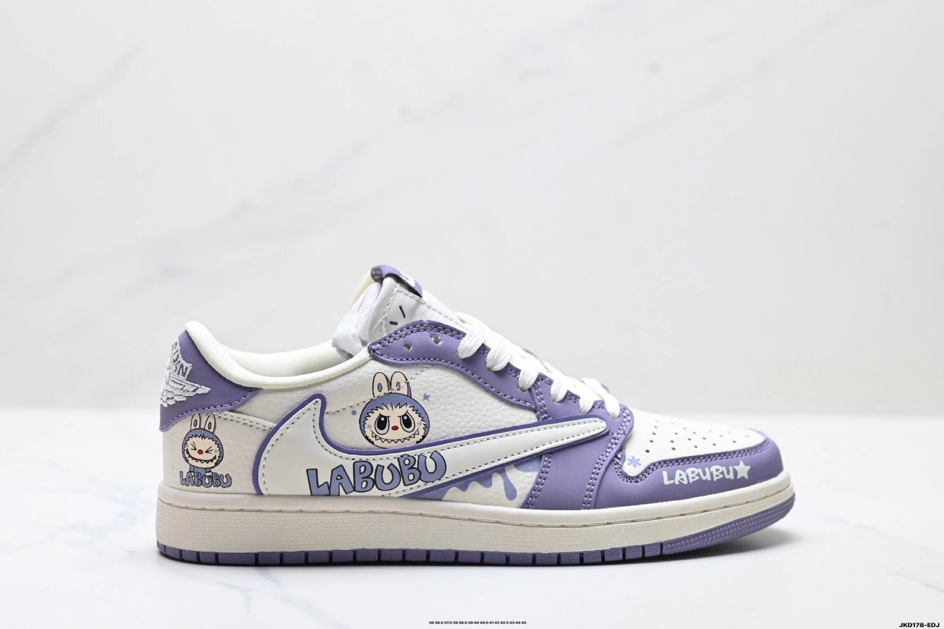 Nike LABUBU Co-branded Purple and White Sports Shoes