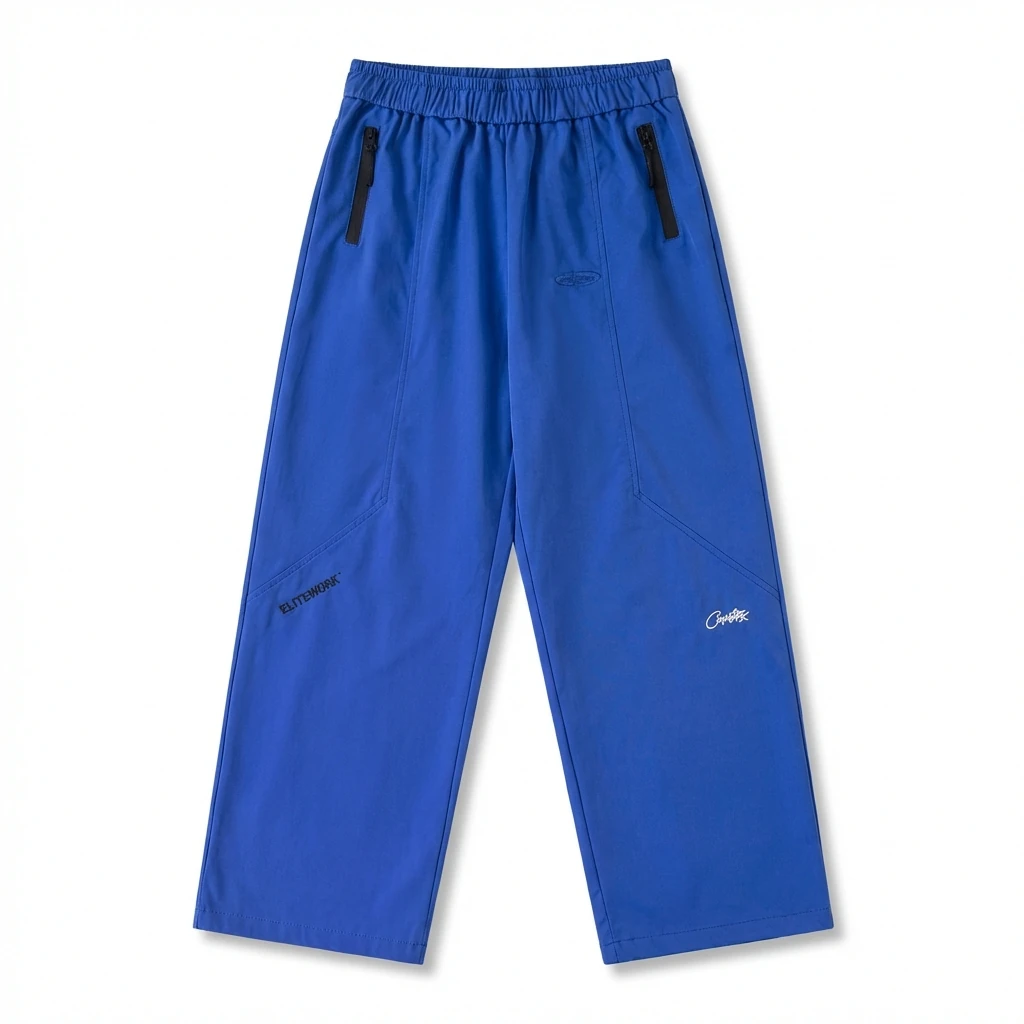 Corteiz casual style blue long trousers