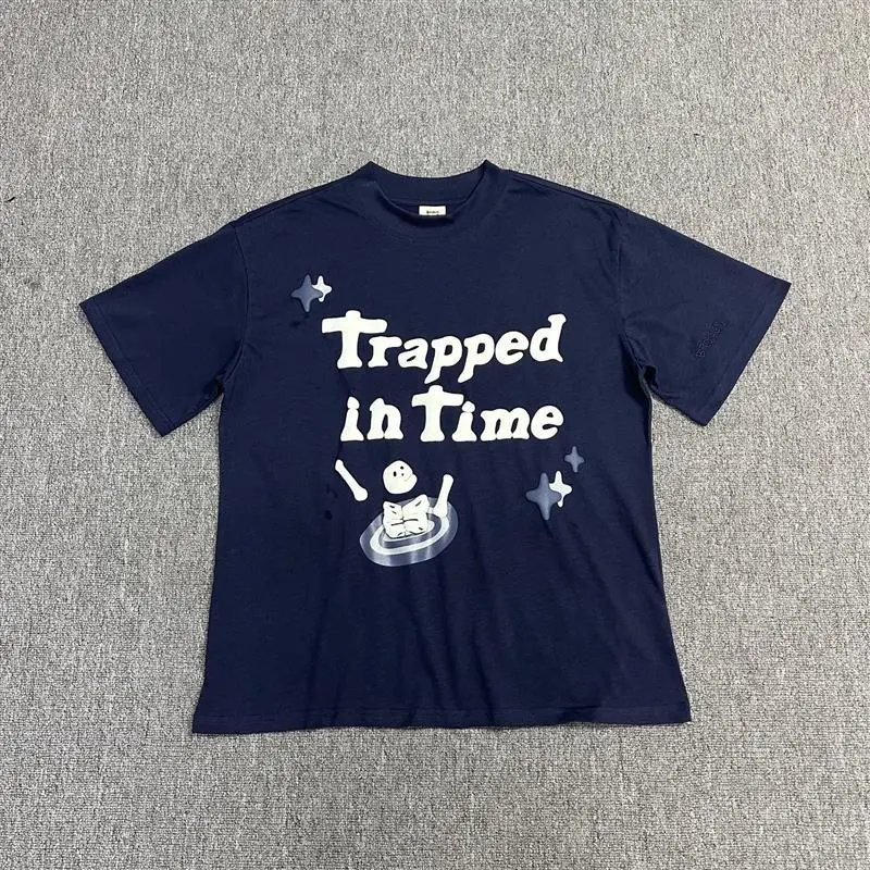 Broken Planet Easy Match Graphic T-shirt White Cotton Bold for Everyday Use