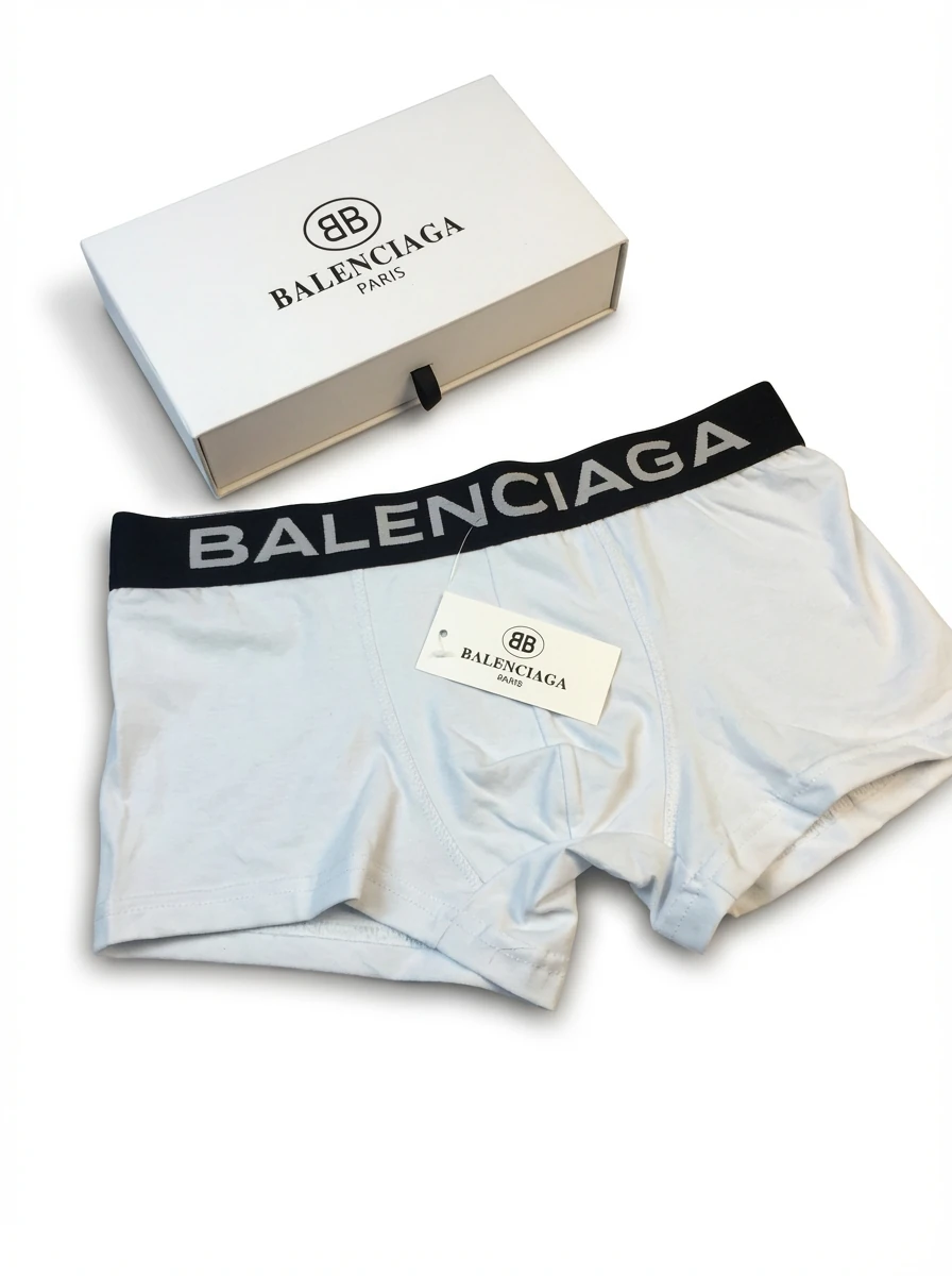 Balenciaga minimalist light blue underwear