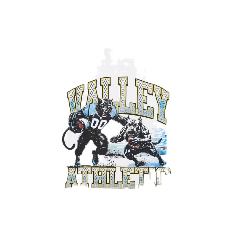 Valley Sports American Retro White Short-sleeve T-shirt