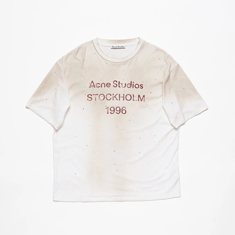 Acne Studios 2090-80 White Style Ac908056 Stockholm Logo T-Shirt Layered Outfit