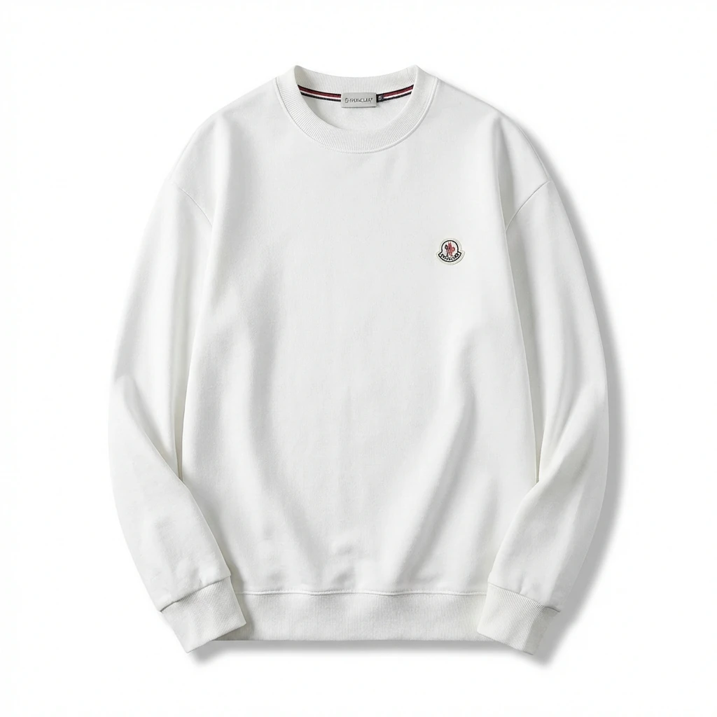 Moncler simple white sweatshirt