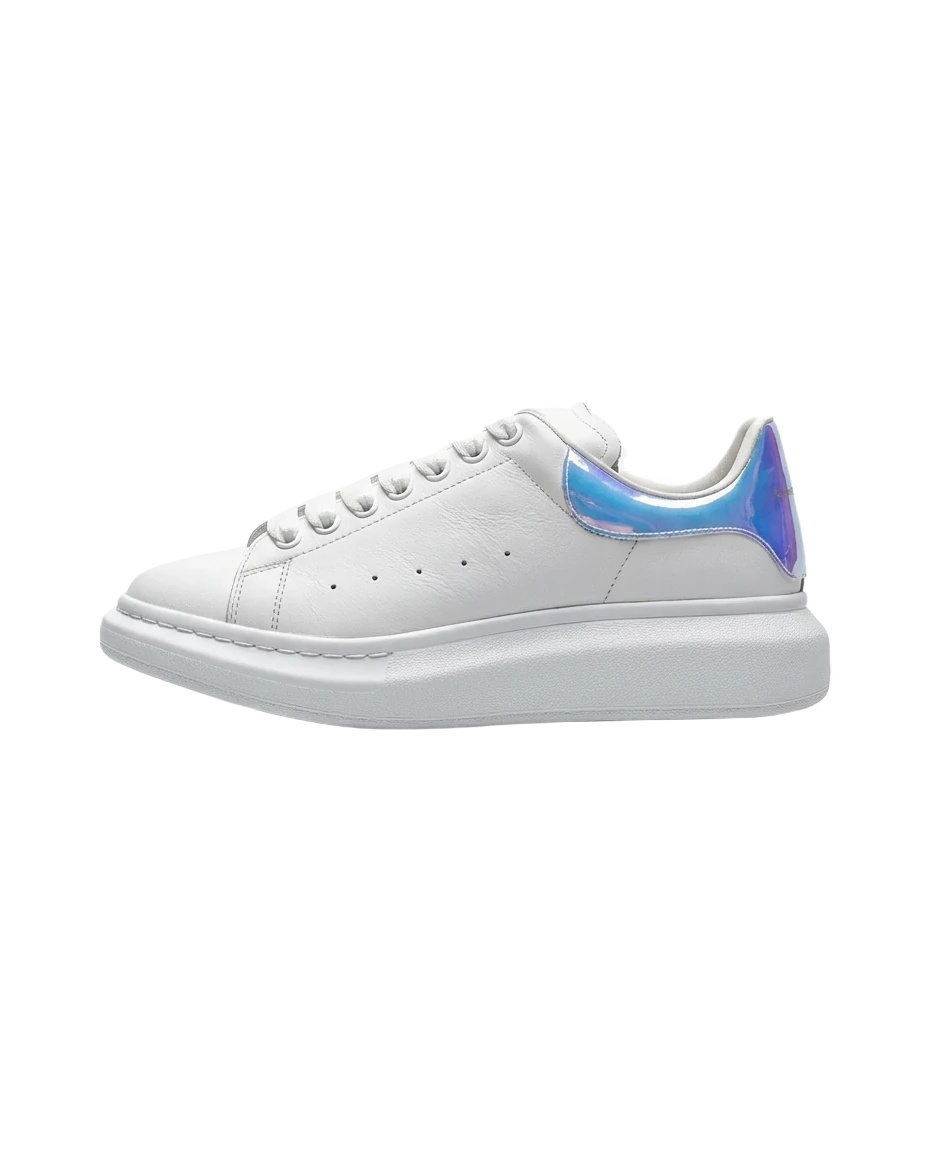 McQueen Blue - Tailed White Sneakers