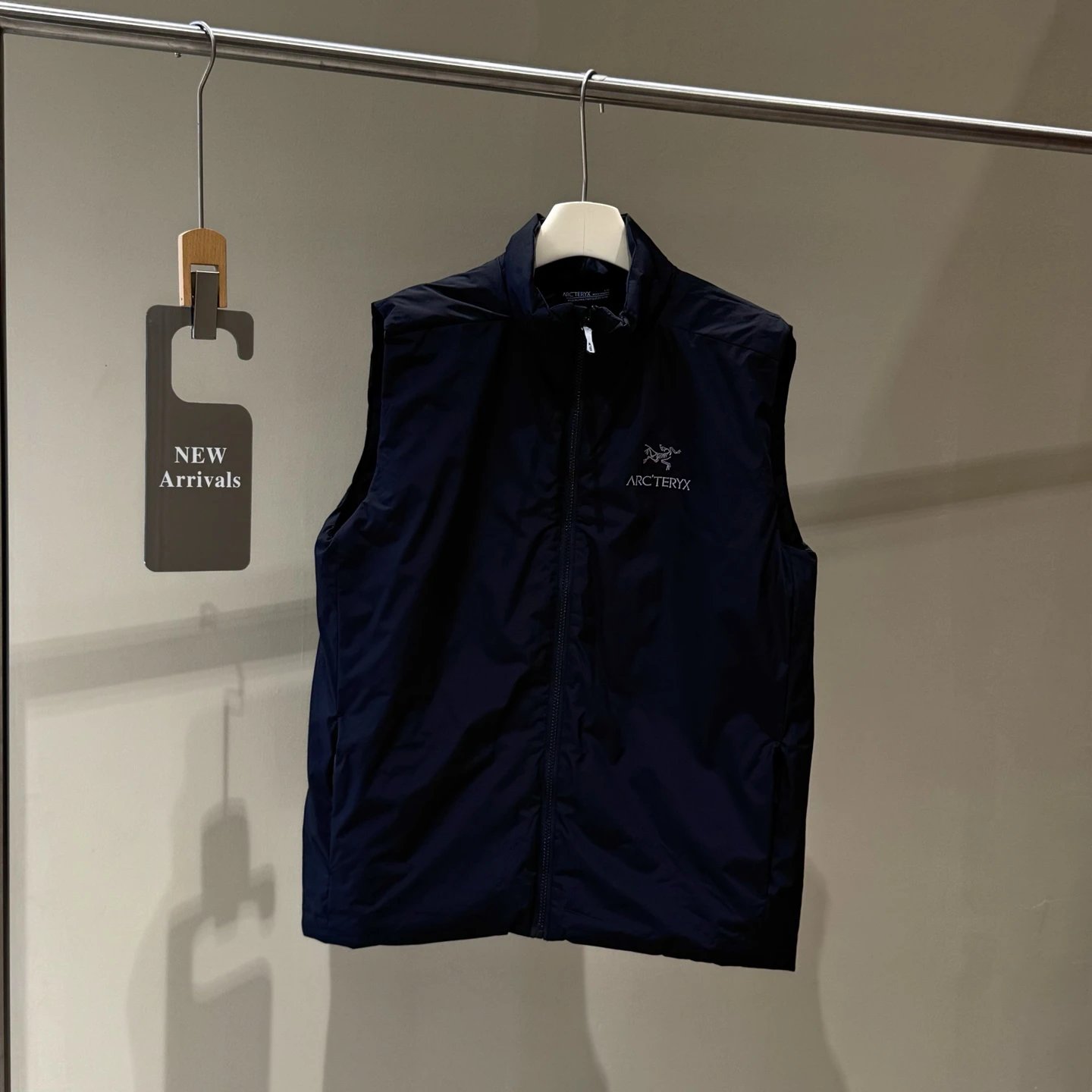 Deep Navy Arc'teryx Technical Shell Vest for weekend