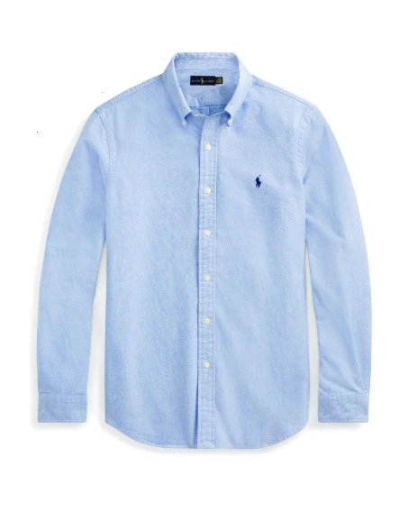 Ralph Lauren Blue Button-Down Shirt Travel Styling