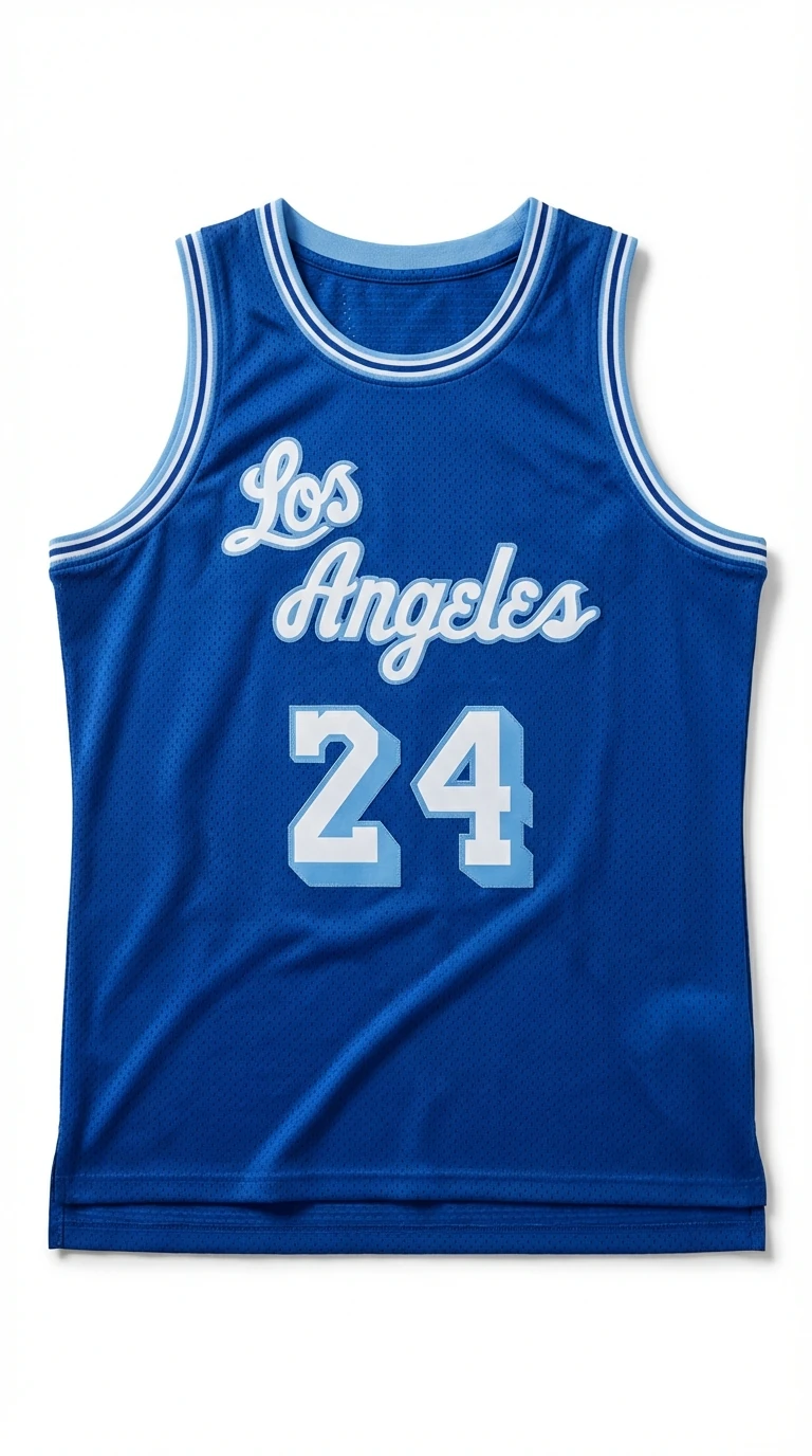 Kobe Los Angeles style blue vest