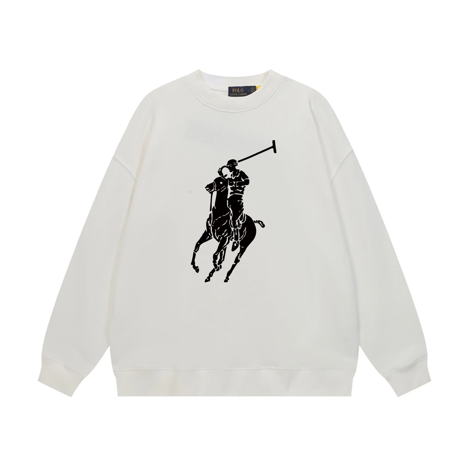 Ralph Lauren Polo Retro Style White Sweatshirt